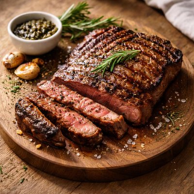 Grilled sirlon steak