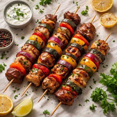 Grilled skewers