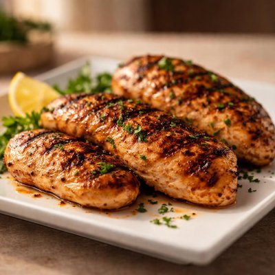 Grilled skinless boneless chicken