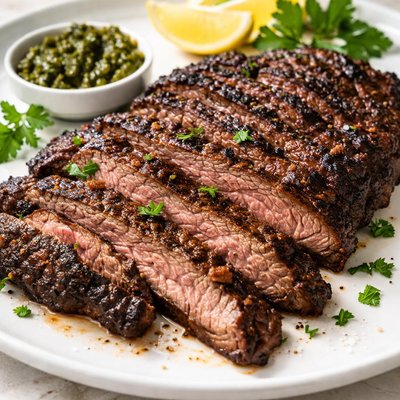 Grilled skirt steak