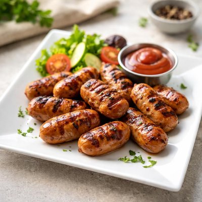 Grilled small sausage