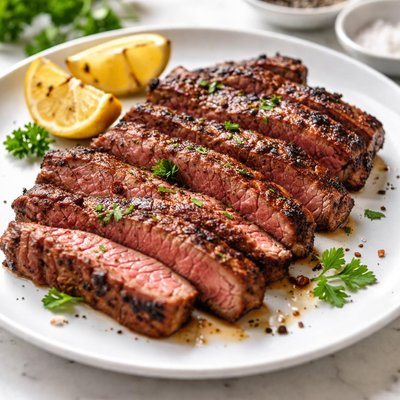 Grilled steak strips