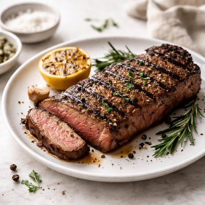 Grilled strip steak