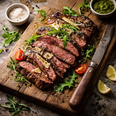Grilled tagliata beef