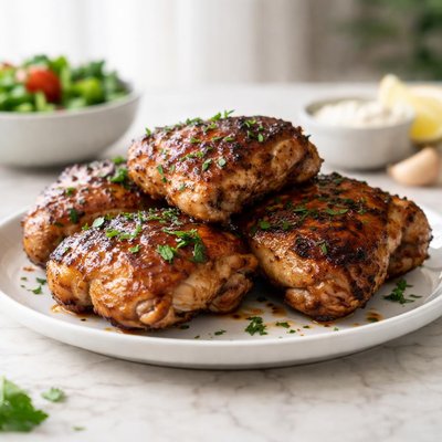 Grilled thigh chicken