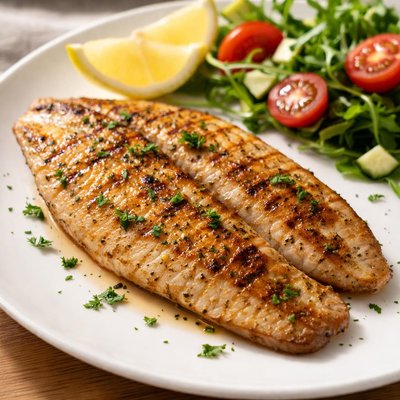 Grilled tilapia fillet