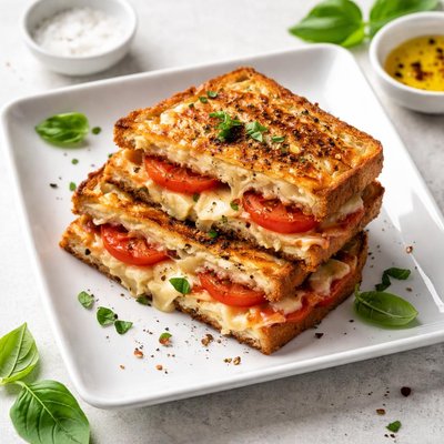 Grilled tomatoe and cheese