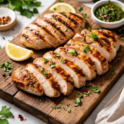 Grilled turkey meat