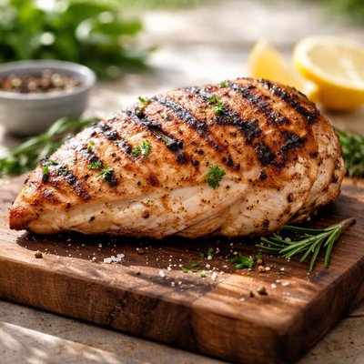 Grilled turkey piece