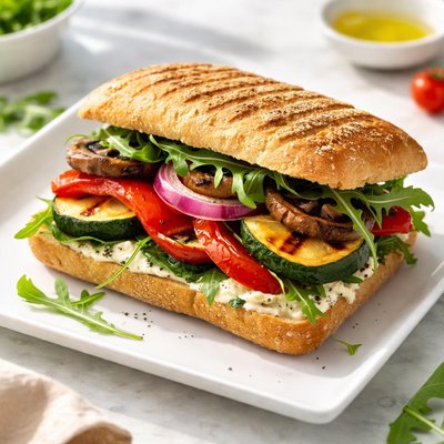 Grilled vegetable sandwhich