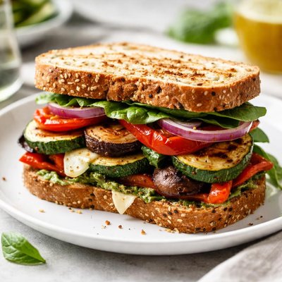 Grilled vegetable sandwich
