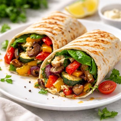 Grilled vegetable wrap