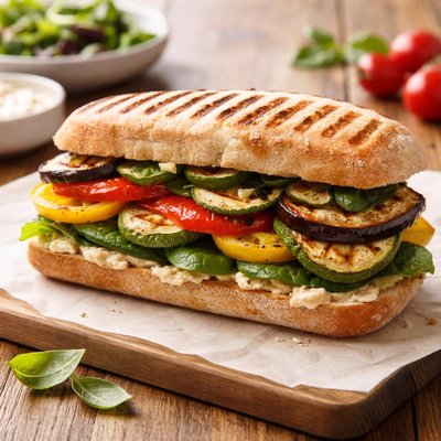 Grilled veggie sandwich