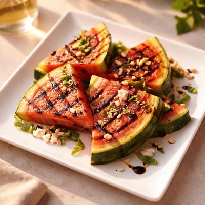 Grilled watermelon