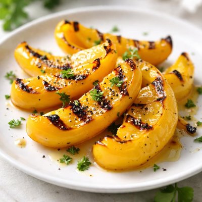 Grilled yellow bell pepper