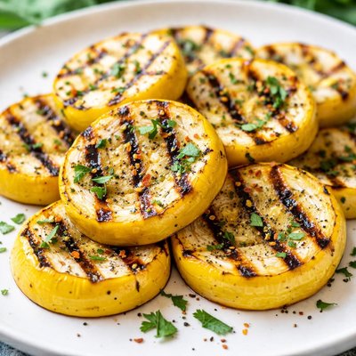 Grilled yellow squash