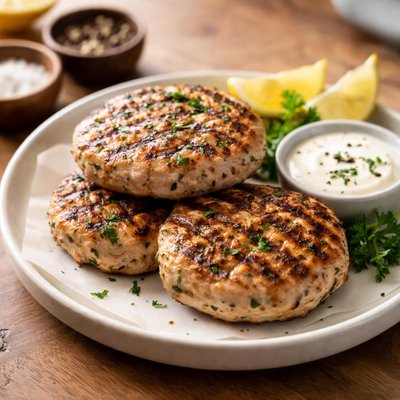 Groub turkey burger patty