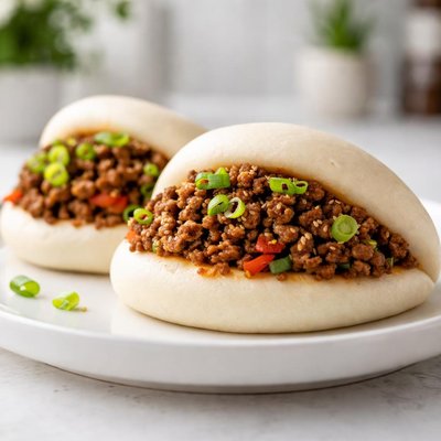 Ground beef bao bun