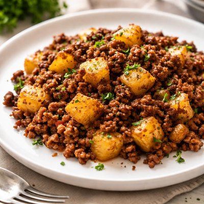 Ground beef with potatoes
