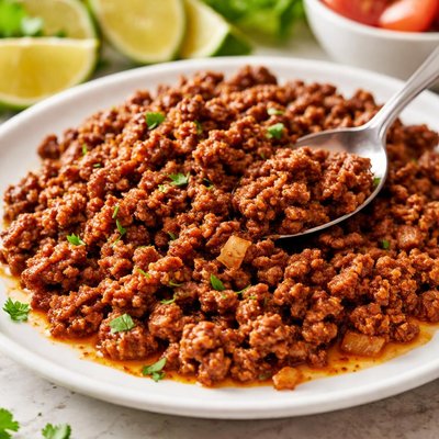 Ground beef with taco seasoning