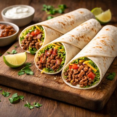 Ground beef wrap