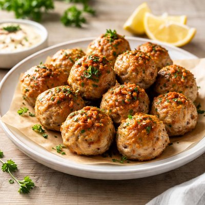 Ground chicken balls