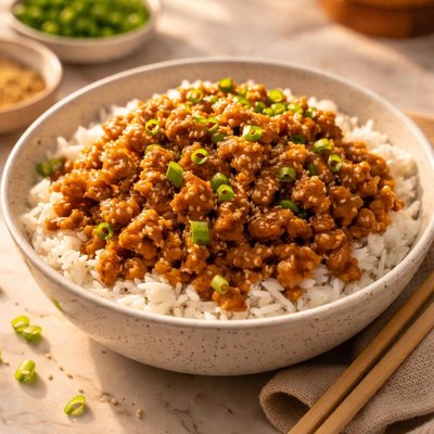 Ground chicken teriyaki