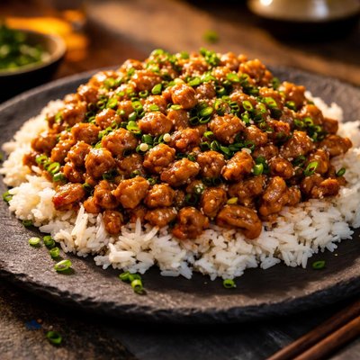 Ground chicken terryaki