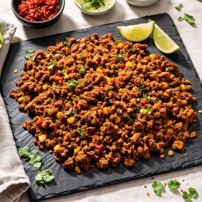 Ground hamburger taco meat