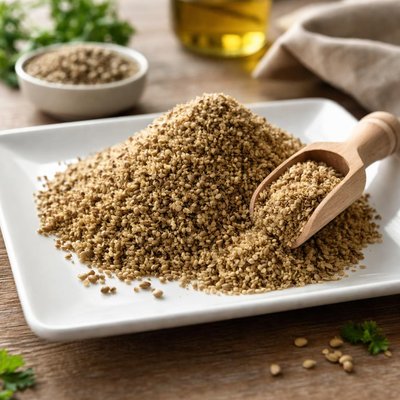 Ground hemp seeds