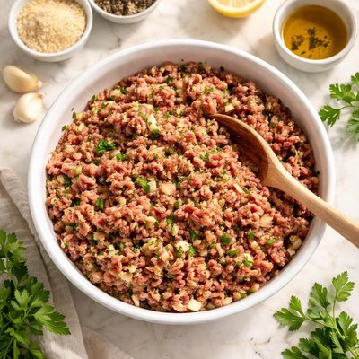Ground meat mixture