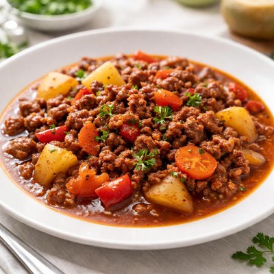 Ground meat stew