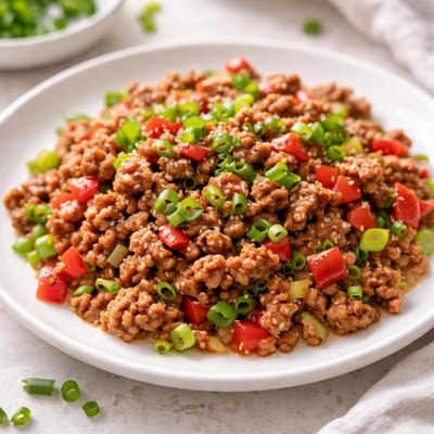 Ground meat stir-fry