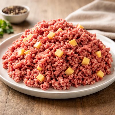 Ground meat with cheese