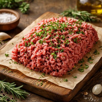 Ground meat with herbs