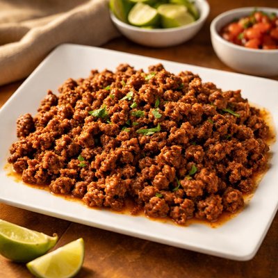 Ground meat with taco seasoning