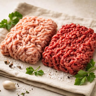 Ground pork and beef