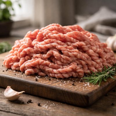 Ground pork meat