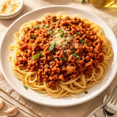 Ground pork pasta sauce