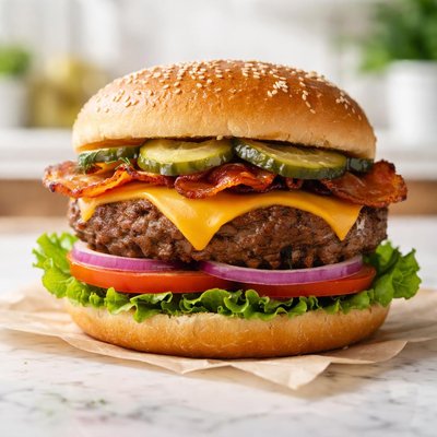Ground sirloin burger