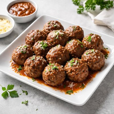 Ground sirloin meatballs