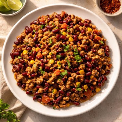 Ground turkey and kidney beans