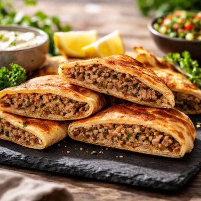 Ground turkey beef arayes