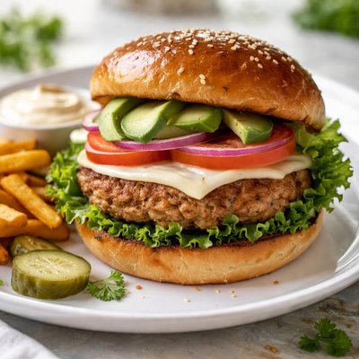 Ground turkey burger