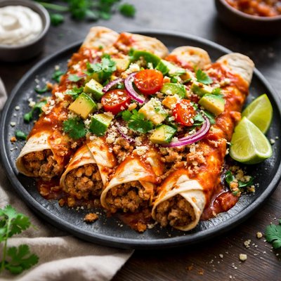 Ground turkey enchilada