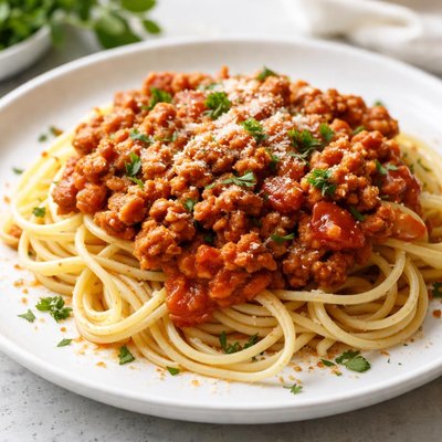 Ground turkey meat sauce