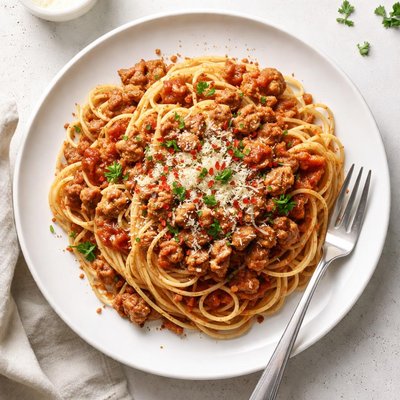 Ground turkey spagetthi