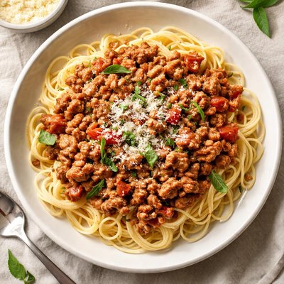 Ground turkey spaghetti