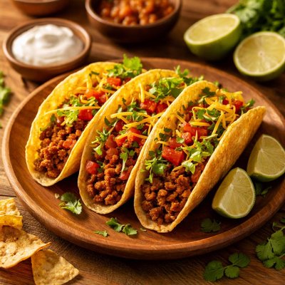 Ground turkey taco hard shell