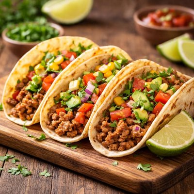 Ground turkey tacos